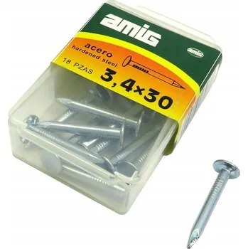 Hřebík Hřebíky zinek. Ocelové hřebíčky 3,4x30mm, 18 ks.