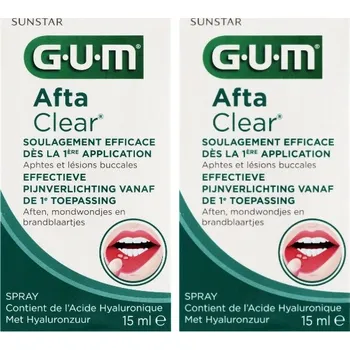 Ústní sprej Ústní Sprej na Afty v Ústech Sunstar GUM AftaClear (15 ml) 2 ks
