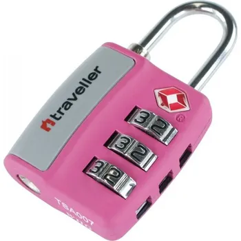 Cestovní taška Cestovní zámek Traveller TSA Lock Pink růžová
