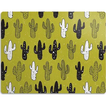 Miska pro psa Pro psa ochranná podložka pod misku Kaktusy 90x60 cm