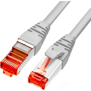 Síťový kabel PATCHCORD GETFORT CAT.6A S/FTP LSOH kabel 0,25 m šedý