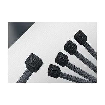 Stahovací páska Kabelová páska Elematic 4,5 mm x 200 mm, ⌀ 50 mm, 100 ks