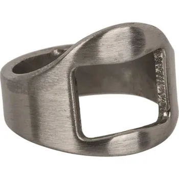 Prsten Prstenový otevírák lahví 22 mm - stříbrný