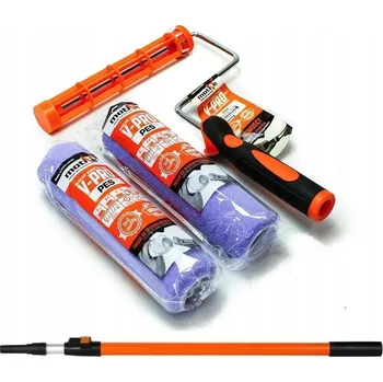 Malířský váleček 2x Váleček malířský V-PRO PES pro malování 23 cm + Držák + Teleskopická tyč