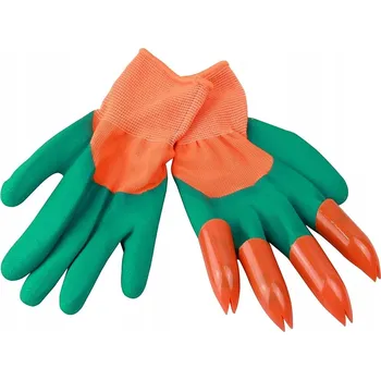 Pracovní rukavice ZAHRADNÍ RUKAVICE S DRÁPY / PAZOURY HRÁBĚ / PAZOURKY