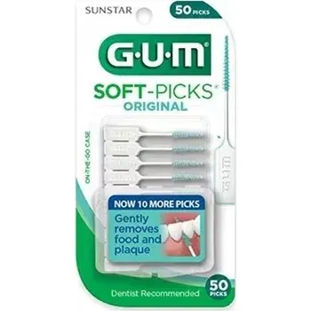 Mezizubní kartáček GUM - SOFT PICKS - Mezizubní kartáčky - Gumové - Čističe - 50 ks