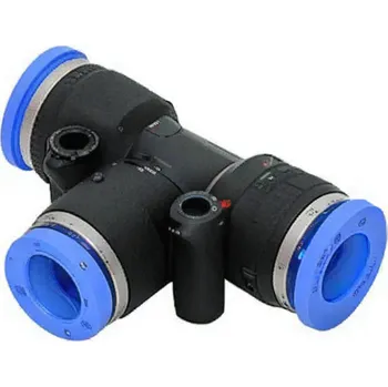 Příslušenství ke kompresoru Zásuvková pneumatická spojka t-rozdělovač T AUTO PUT 12 mm