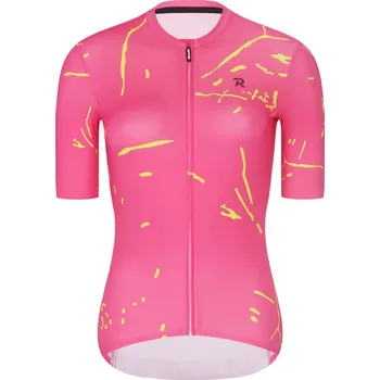 cyklistický dres RIVANELLE Cyklistický dres s krátkým rukávem - PASSION - růžová/žlutá