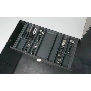 Nábytkové kování K-StrongMax 89/500 mm černý + příborník Classico Kristall 80 (722x474)mm (K-StrongMax 89/500 mm černý + příborník Classico Kristall 80 (722x474)mm)