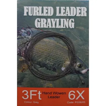 Splétaný návazec Hends Grayling Furled Leader - 120 cm, šedá