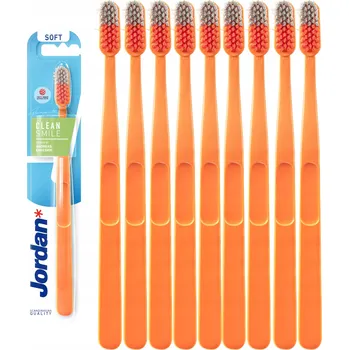 Elektrický zubní kartáček Manuální Kartáček na Zuby Jordan Clean Smile Měkké Štětiny 9 ks