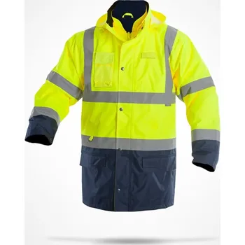 Dámská bunda Dlouhá zateplená bunda Drogowiec Sara Žlt. Velikost L