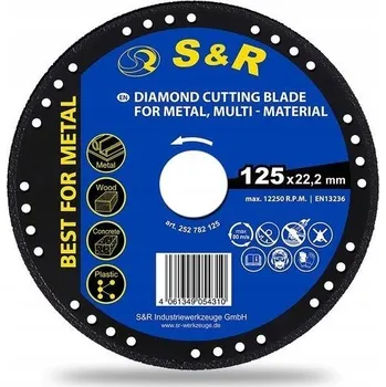 Řezný kotouč Diamantový řezný kotouč 125 x 1,6 mm