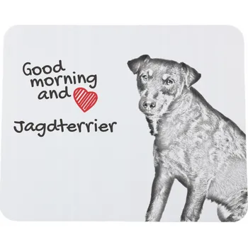 Podložka pod myš Německý lovecký teriér (Jagdteriér) - podložka pod myš s potiskem