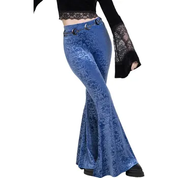 Dámské kalhoty kalhoty dámské (legíny) KILLSTAR x CORPSE BRIDE - Whimsy Flutter Flares - Blue - XS