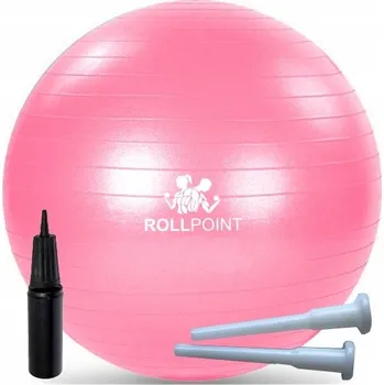 Gymnastický míč Klasický míč Rollpoint 55 cm odstíny růžové a fialové