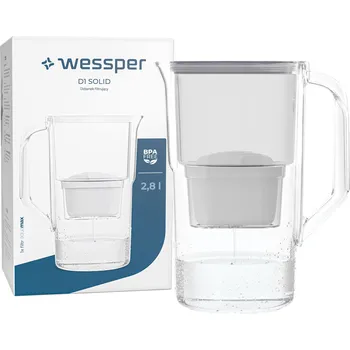 Filtrace vody Filtrační konvice Wessper D1 SOLID FutureFlow 3,3 l stříbrná/šedá