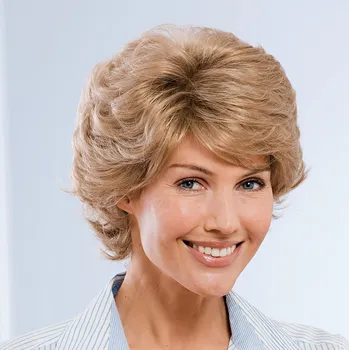 Paruka 3Pagen Přírodní paruka Daniela středně blond Pro obvod hlavy 55 - 58 cm.