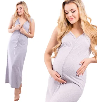 Dámská noční košile DLOUHÁ NOČNÍ KOŠÍLEK DRUKY NA KOJENÍ