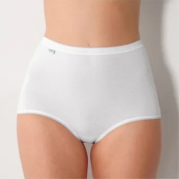 Kalhotky Maxi kalhotky Sloggi Basic+, sada 3+1 zdarma bílá 44