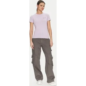 Pánské tričko Guess Jeans T-Shirt W4YI02 J1314 Fialová Slim Fit XL