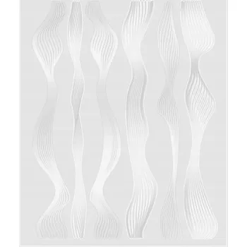 Samolepky na nehty fale SREBRNE