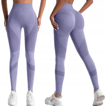 Dámské legíny SNM dámské legíny P318 FIOLET XL klasické dlouhé, velikost XL