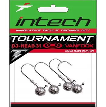 Rybářský háček Jigová hlavička Intech DJ-Head 31. Háček 2/0. Hmotnost 12 g (4 ks)