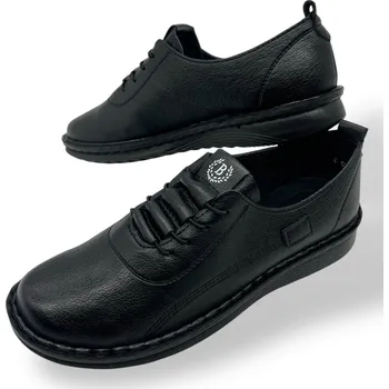 Dámská obuv Gogo Dámské černé šněrovací tenisky 15 Barva: Černá, Velikost: 42