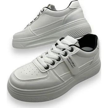 Dámská obuv Superin Dámské bílé šněrovací tenisky 14 Barva: Bílá, Velikost: 41