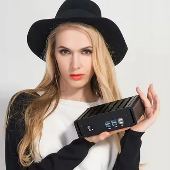 Stolní počítač Mini PC průmyslový H43 i7-86xxU 8xUSB HDMI VGA LAN