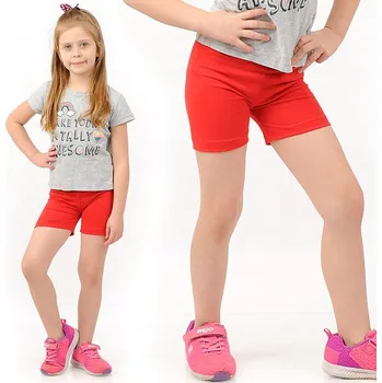 Cyklistické kalhoty Dětské cyklistické legíny krátké kraťasy LAEMI 599 Červené 86