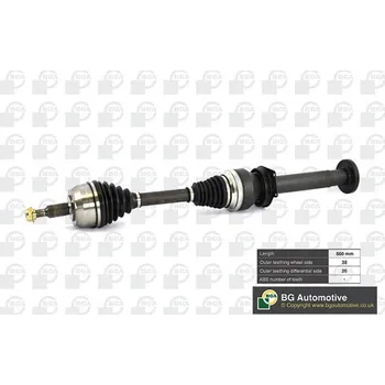 Hřídel nápravy Hnací hřídel BGA DS9640R