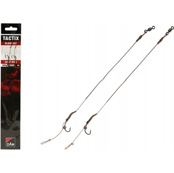 Zemní Háčky Dam Tactix Blow-Out Rig, s návazcem, s protihrotem, 2 ks