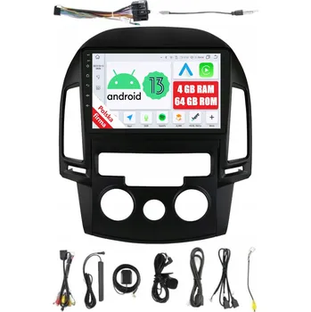 Autorádio 2DIN AUTORÁDIO S NAVIGACÍ ANDROID HYUNDAI I30 I 4/64 GB DSP CARPLAY LTE