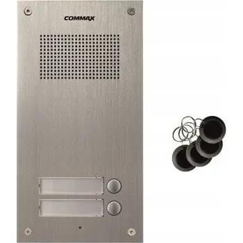 Domovní telefon, dveřní stanice pro 2 byty, čtečka RFID