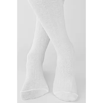 ŽEBROVANÉ PUNČOCHOVÉ KALHOTY VE TVARU RYBÍ KOSTI RB012 0-2 ROKY bílá 80-86