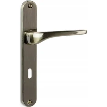 Dveřní kování Interiérová klika Veramet Dlouhá, štítek s otvorem pro klíč