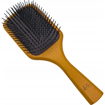 kartáč na vlasy ARTE Dřevěný kartáč PADLE na vlasy s nylonovými štětinami