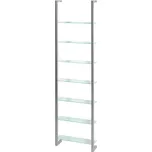 Patrová kovová police ve stříbrné barvě 46 cm Cubic – Spinder Design ID_1616828