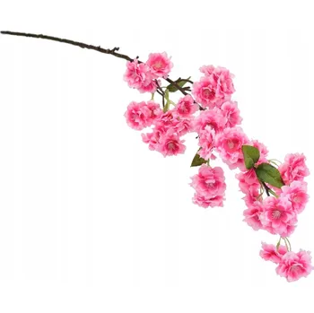 umělá květina Jarní kvetoucí větev růžová 90 cm