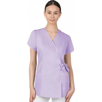 Pracovní zástěra 36 DÁMSKÝ ZAVINOVACÍ LÉKAŘSKÝ PLÁŠŤ HALENA KOSMETICKÁ ZÁSTĚRA 322