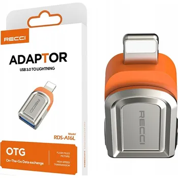 Redukce ADAPTÉR PRO APPLE IPHONE LIGHTNING NA OTG USB 3.0 RECCI
