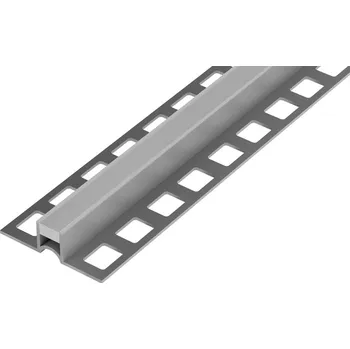 Podlahová lišta ACARA DL6 dilatační lišta široká základna, PVC šedá, 10 mm, 2,5 m AAPD 1038