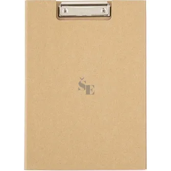 Psací podložka Psací podložka A4 s klipem dvojdeska KRAFT nature měděná 7-024