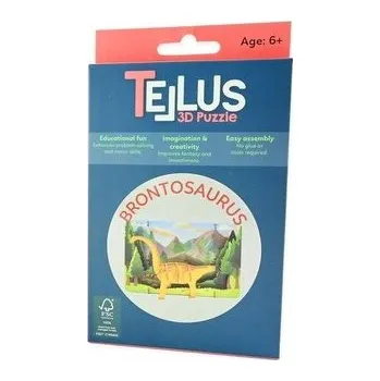 Dřevěná hračka Drewniany rozkładany teatrzyk 3D - Brontozaur