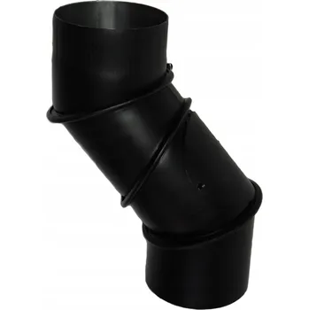 Kouřovod 130 UNI NASTAVITELNÉ KOLENO 4-dílné kouřovod s revizním otvorem