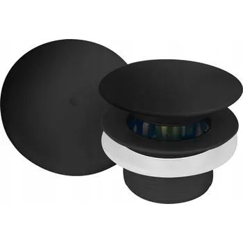 Sifon Zátka umyvadlová výpust Click-Clack kulatý Jano černá