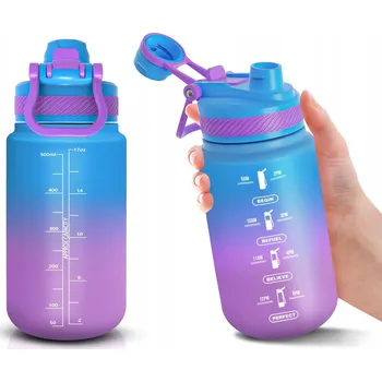 Láhev na vodu na vodu motivační HoneyHolly 0,5l Lahev Na Pití do posilovny, sportovní