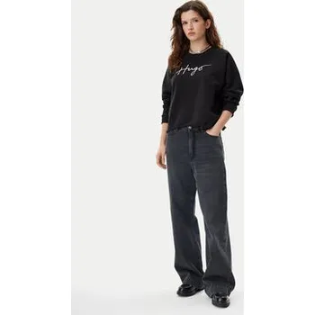 Pánská mikina HUGO Mikina Darace 50534271 Černá Relaxed Fit XS